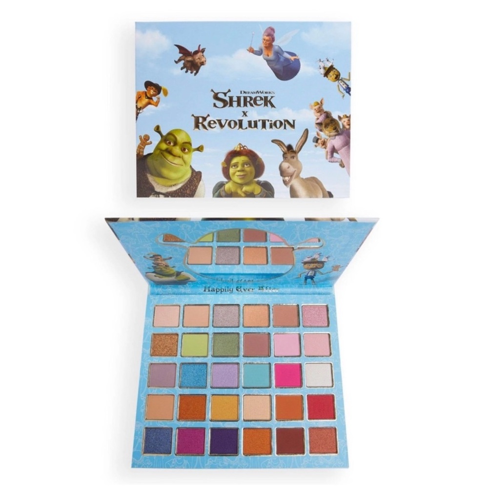 New!!! Shrek x Revolution limited‎ edition Eyeshadow Palette Happily Ever After